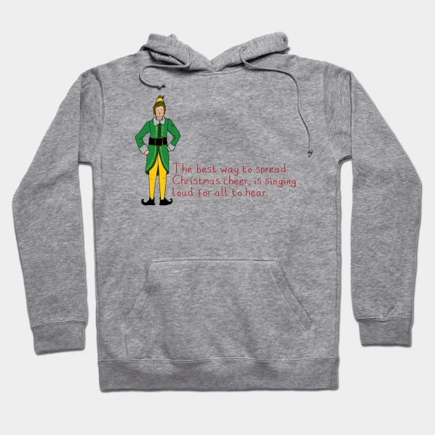 Elf - Christmas Cheer Hoodie by JennyGreneIllustration